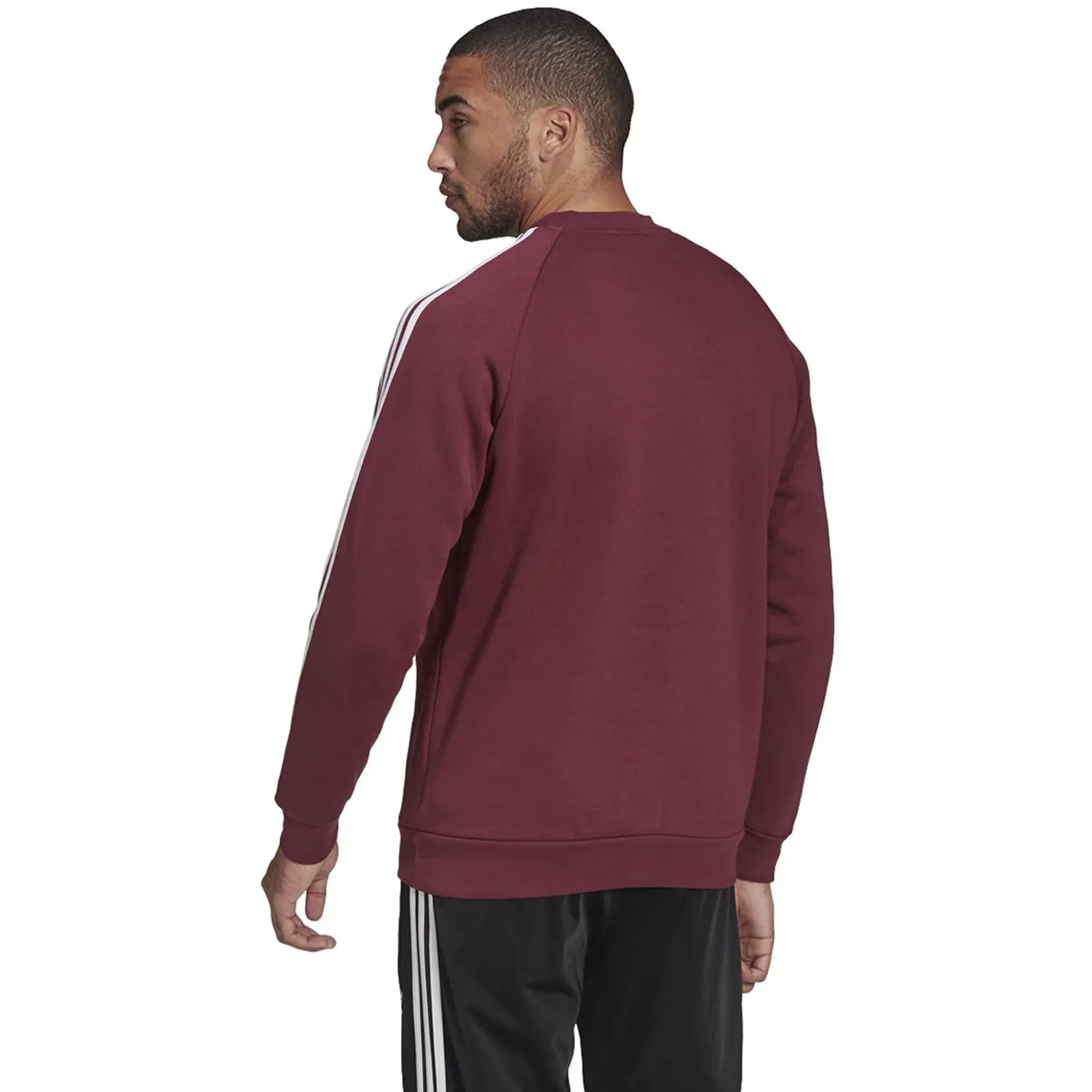 Adidas Adicolor Classics 3-Stripes Men's Crew Sweatshirt Victory Crimson