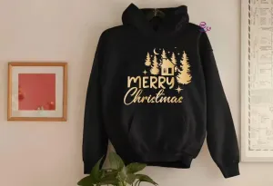 Adult Hoodies - Christmas -Gold printing