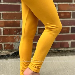 basic mustard legging