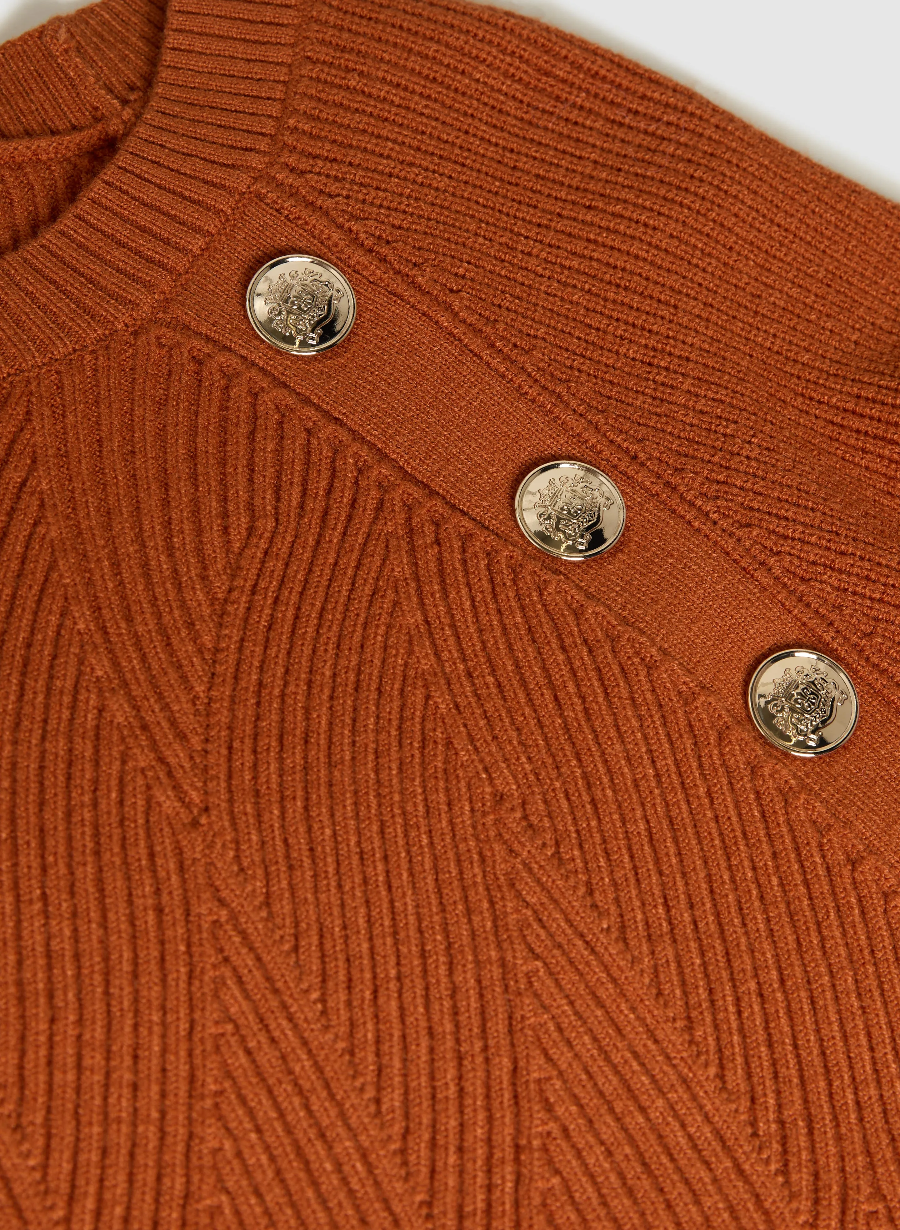 Button Detail Long Sleeve Sweater