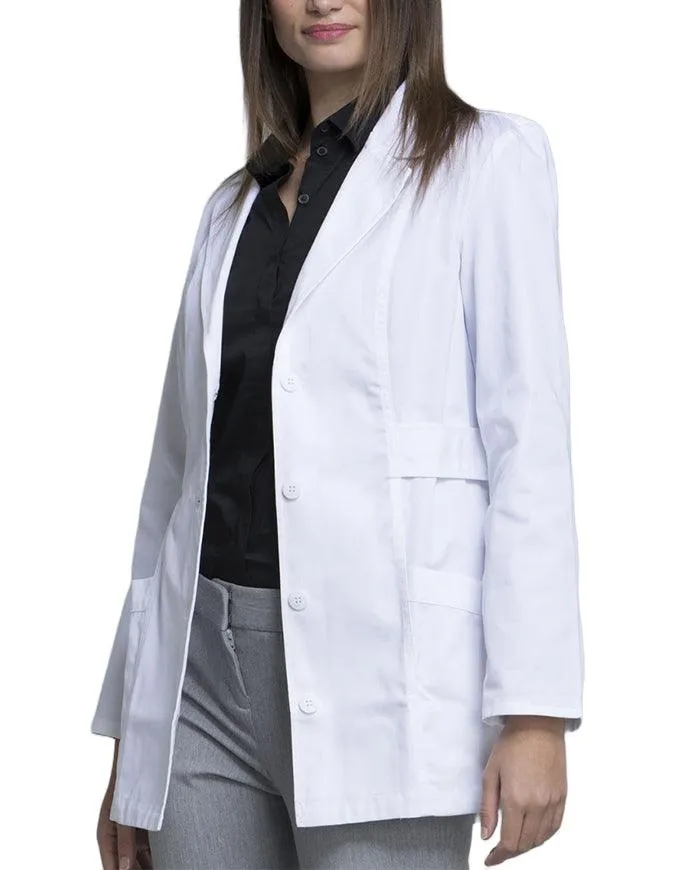 Cherokee 30 Inch Women's Notched Lapel Twill Lab Coat