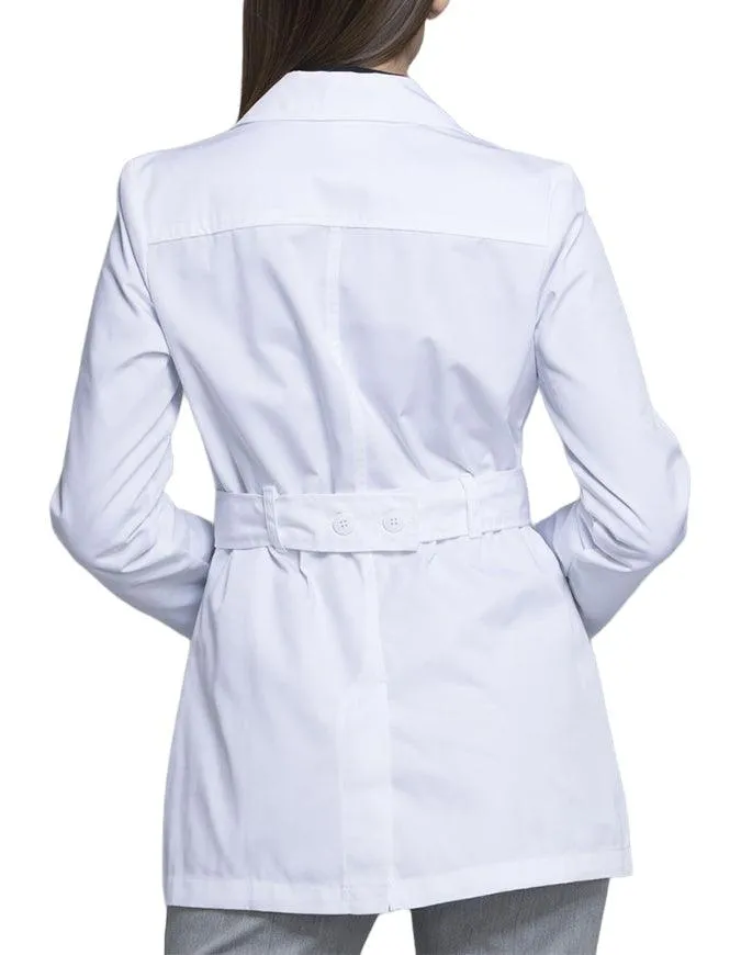 Cherokee 30 Inch Women's Notched Lapel Twill Lab Coat