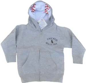 Chicago White Sox SAAG Infant Gray Logo Zip Up Hoodie Sweatshirt Jacket