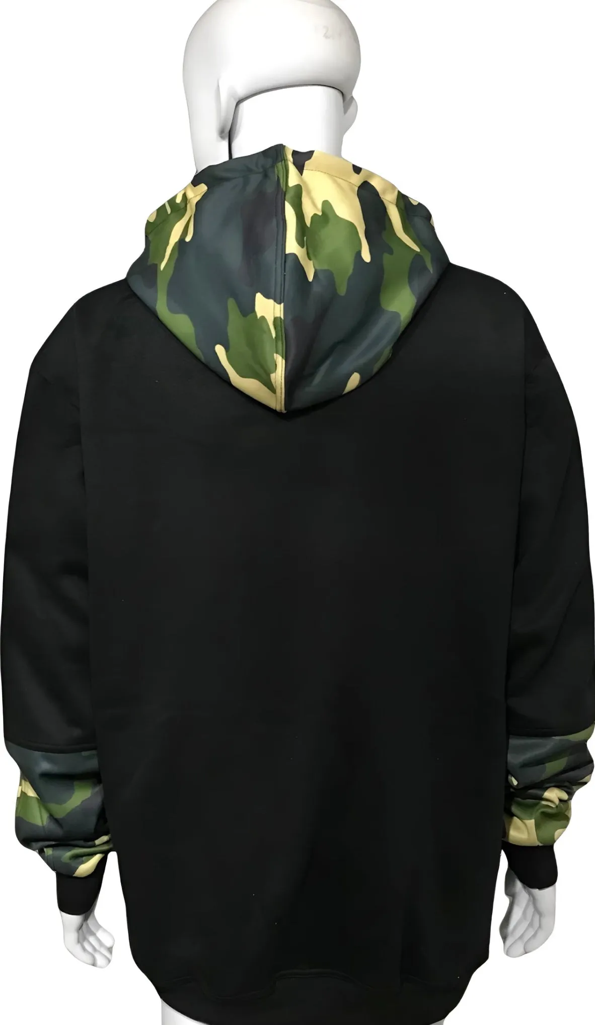 ^CHIEFIN’ ADI-FEATHER^ (GREEN CAMOUFLAGE) LUX ZIP UP HOODIES (CUT & SEW)