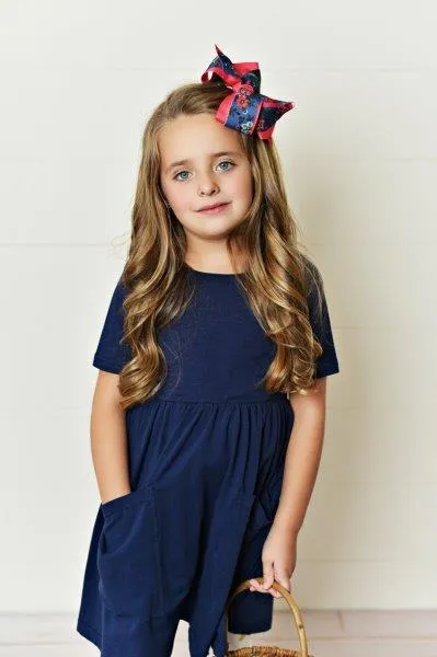 Dark Navy Twirl Dress