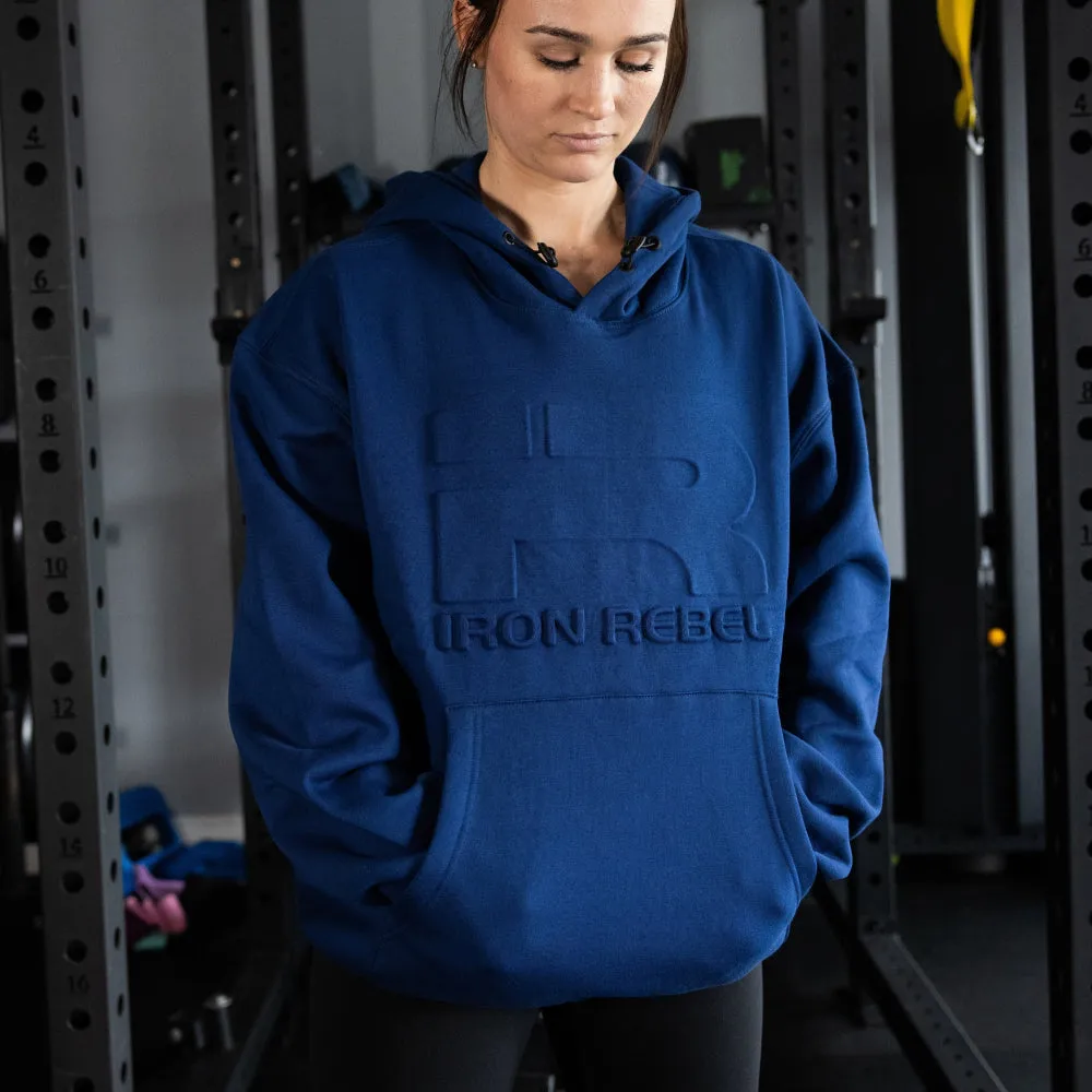 Embossed Hoodie (Blue)