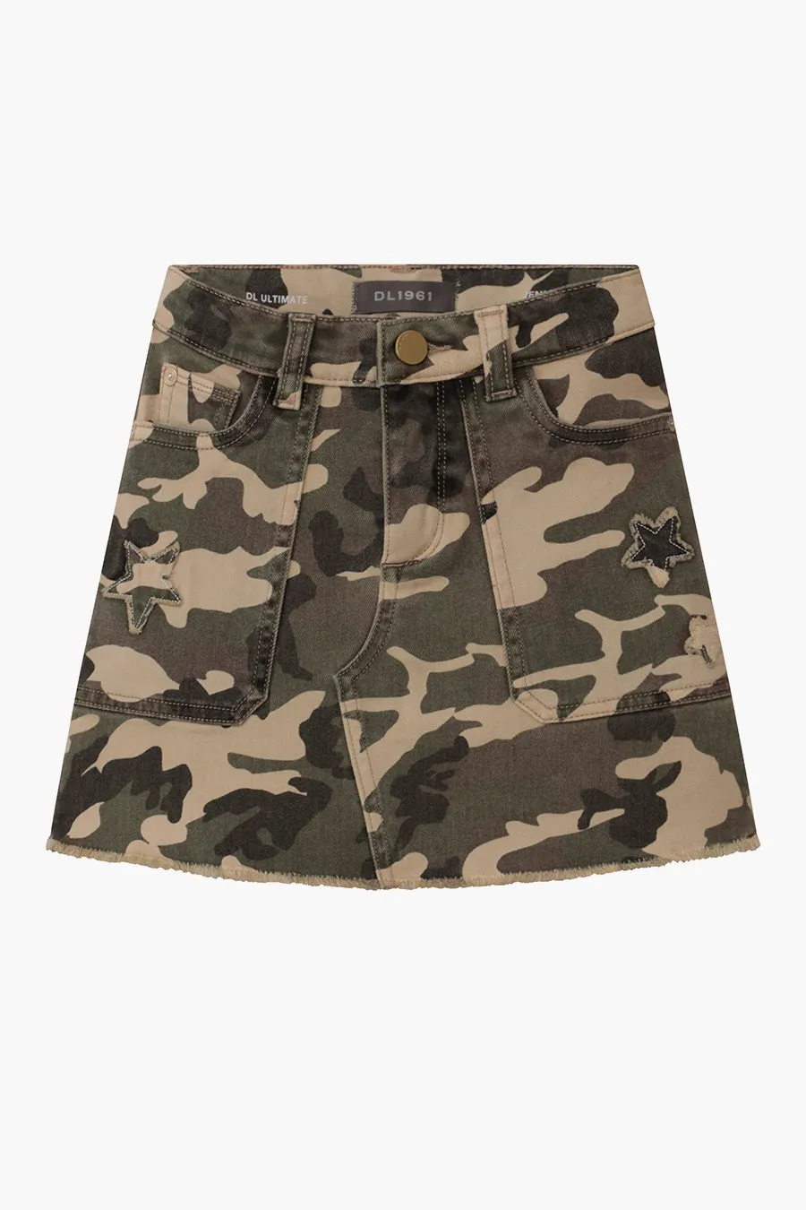 Girls Jeans DL1961 Jenny Mini Skirt Camo