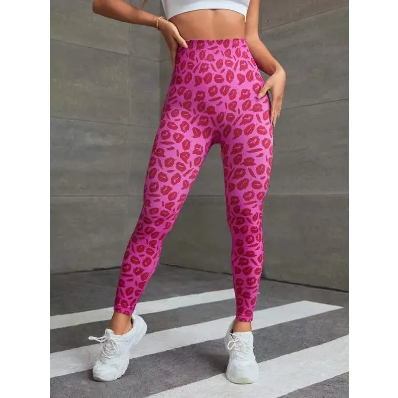 High Waist Leopard Seamless Butt Lift Yoga Fitness Legging