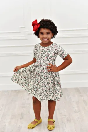 Holly Berry Twirl Dress