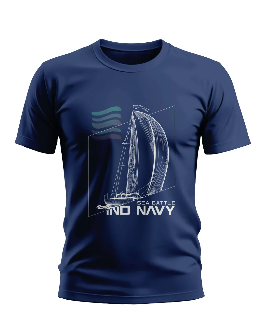 Indian Navy Sea Battle Soft Cotton T-shirt