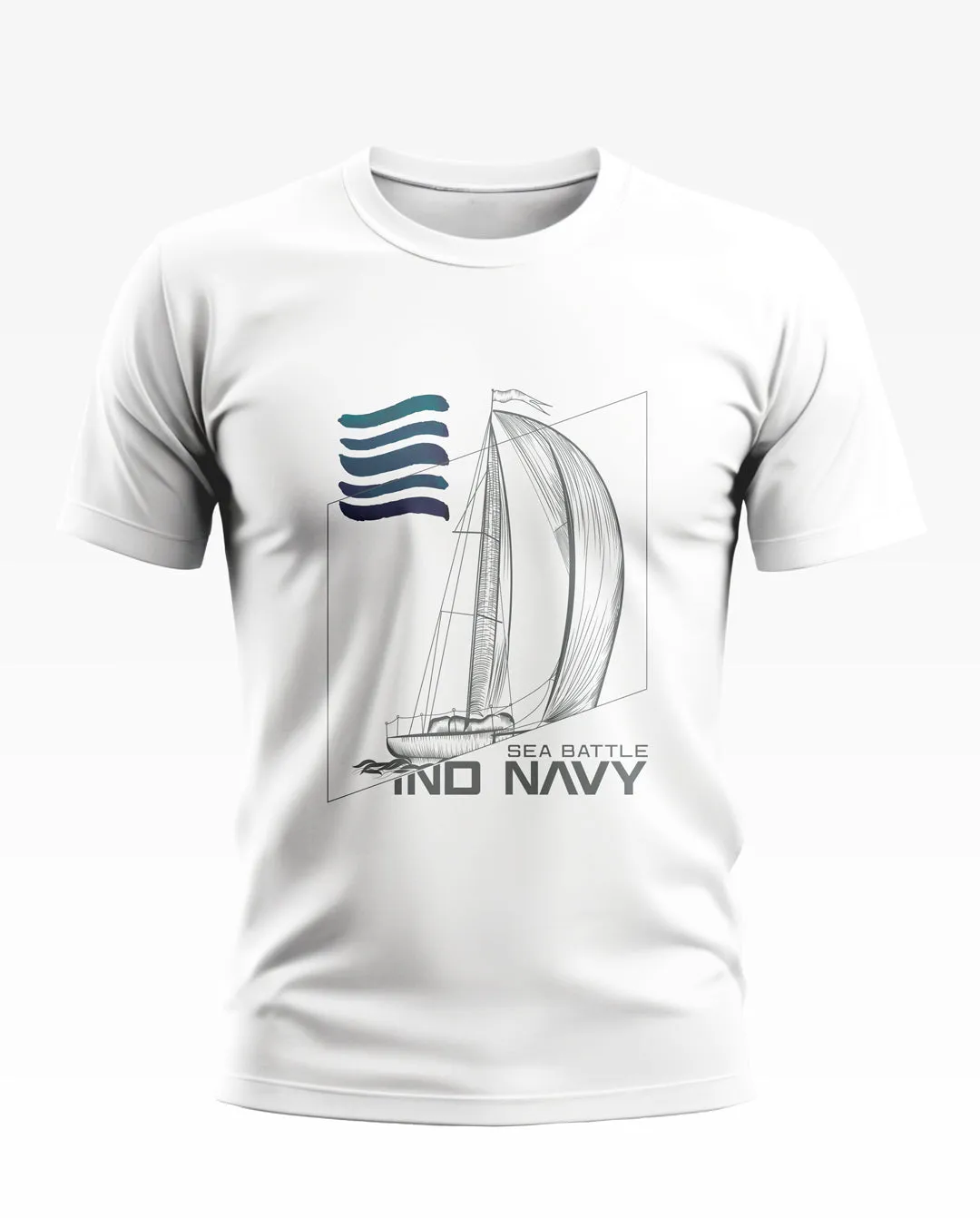 Indian Navy Sea Battle Soft Cotton T-shirt