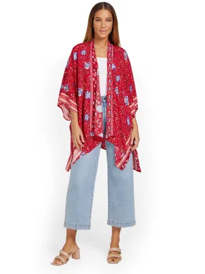 Justin Taylor Floral-Print Kimono - Brands We Love