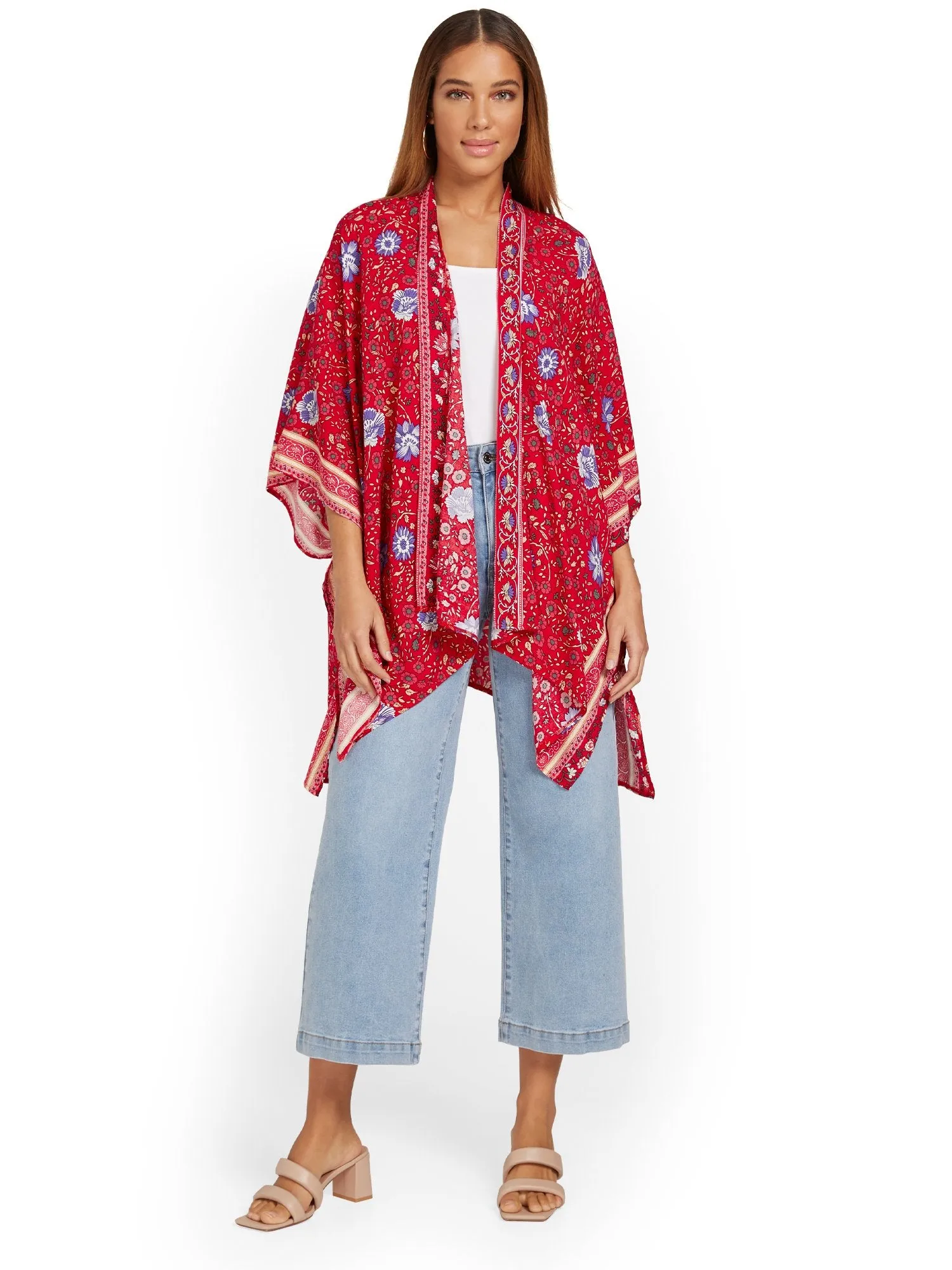 Justin Taylor Floral-Print Kimono - Brands We Love