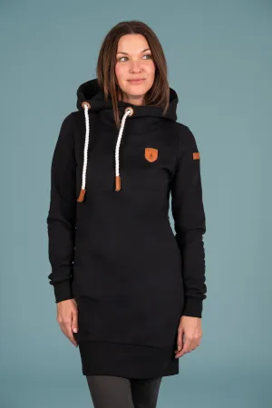 Kaylan Hoodie Dress Black