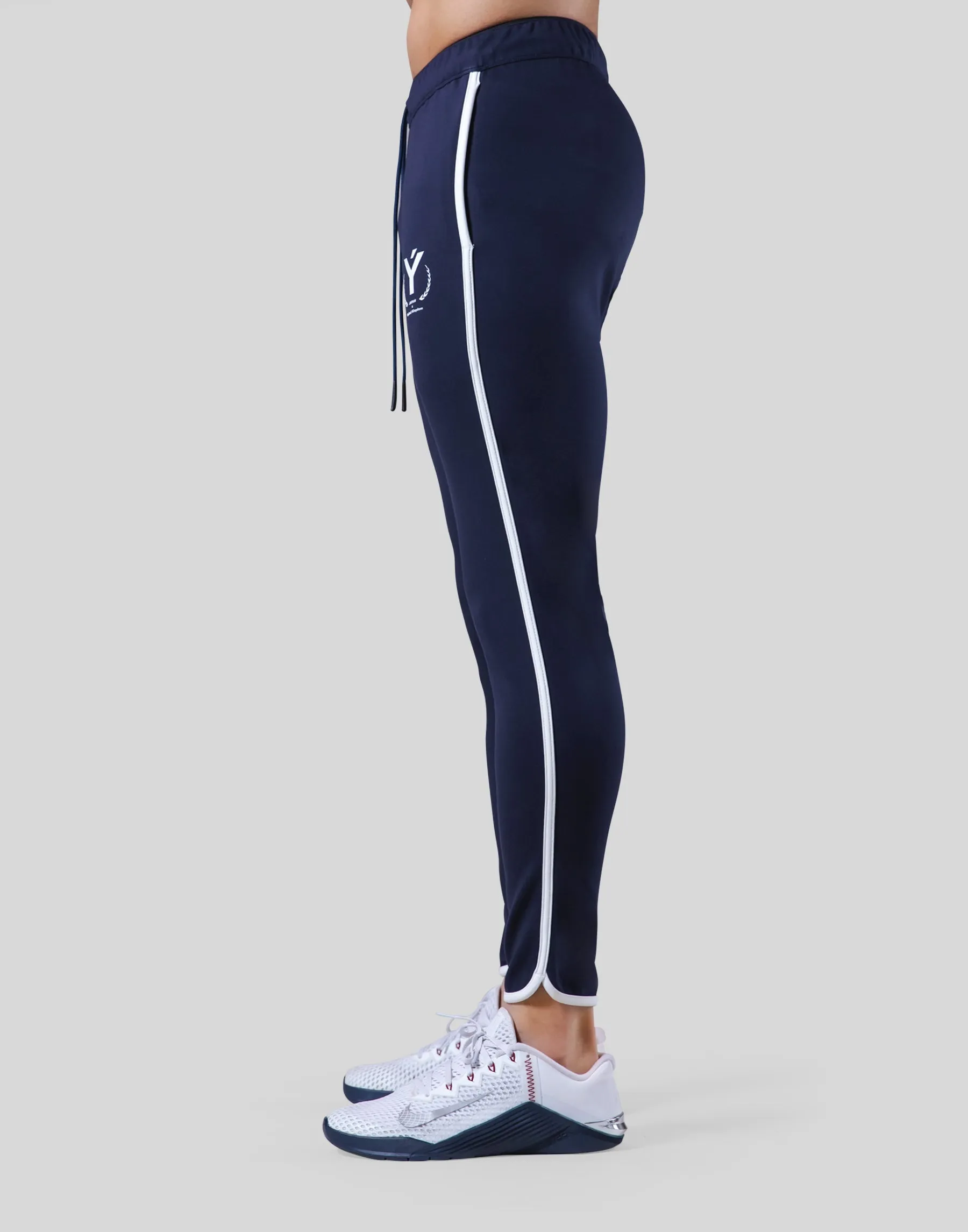 Laurel Y Piping Stretch Pants - Navy