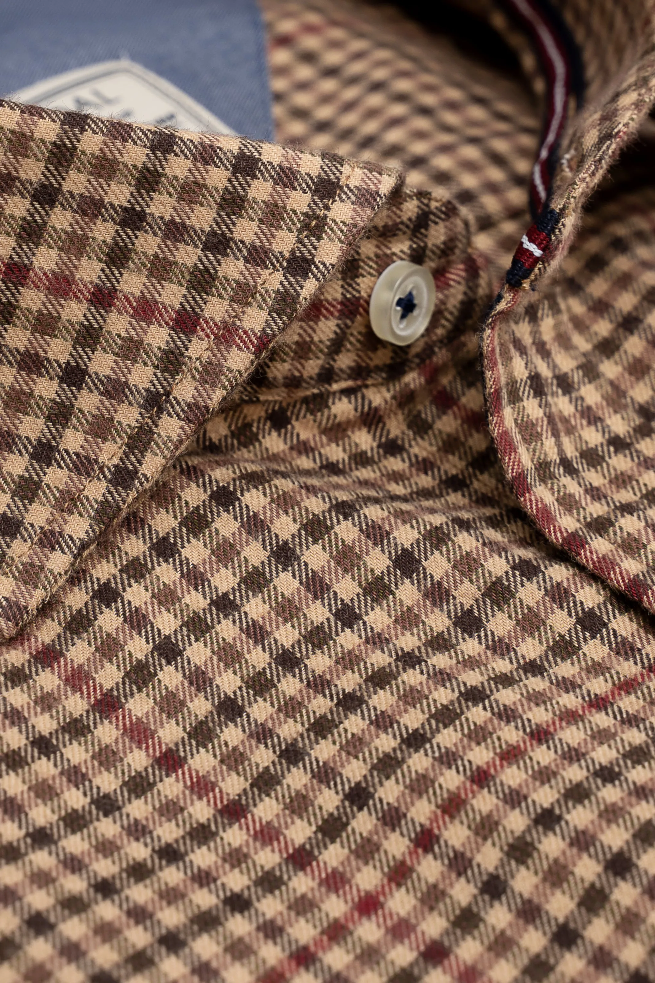 LIMITED EDITION SHIRT KHAKI BROWN CHECK