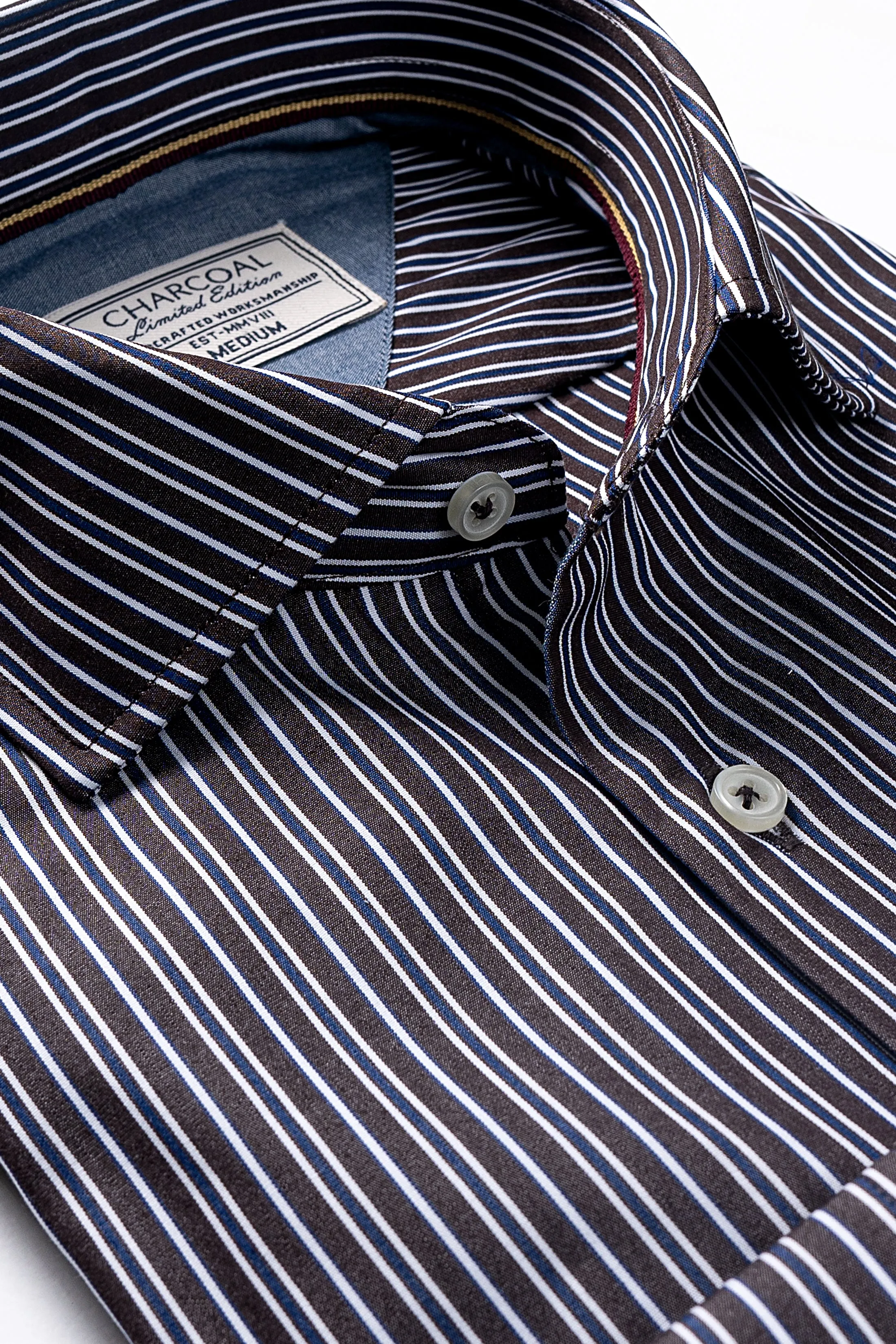 LIMITED EDITION SHIRTS DARK BROWN STRIPES