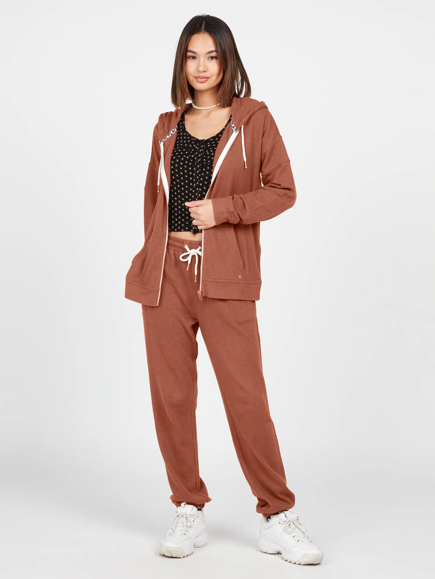 Lived In Lounge Fleece Pants - Dark Clay