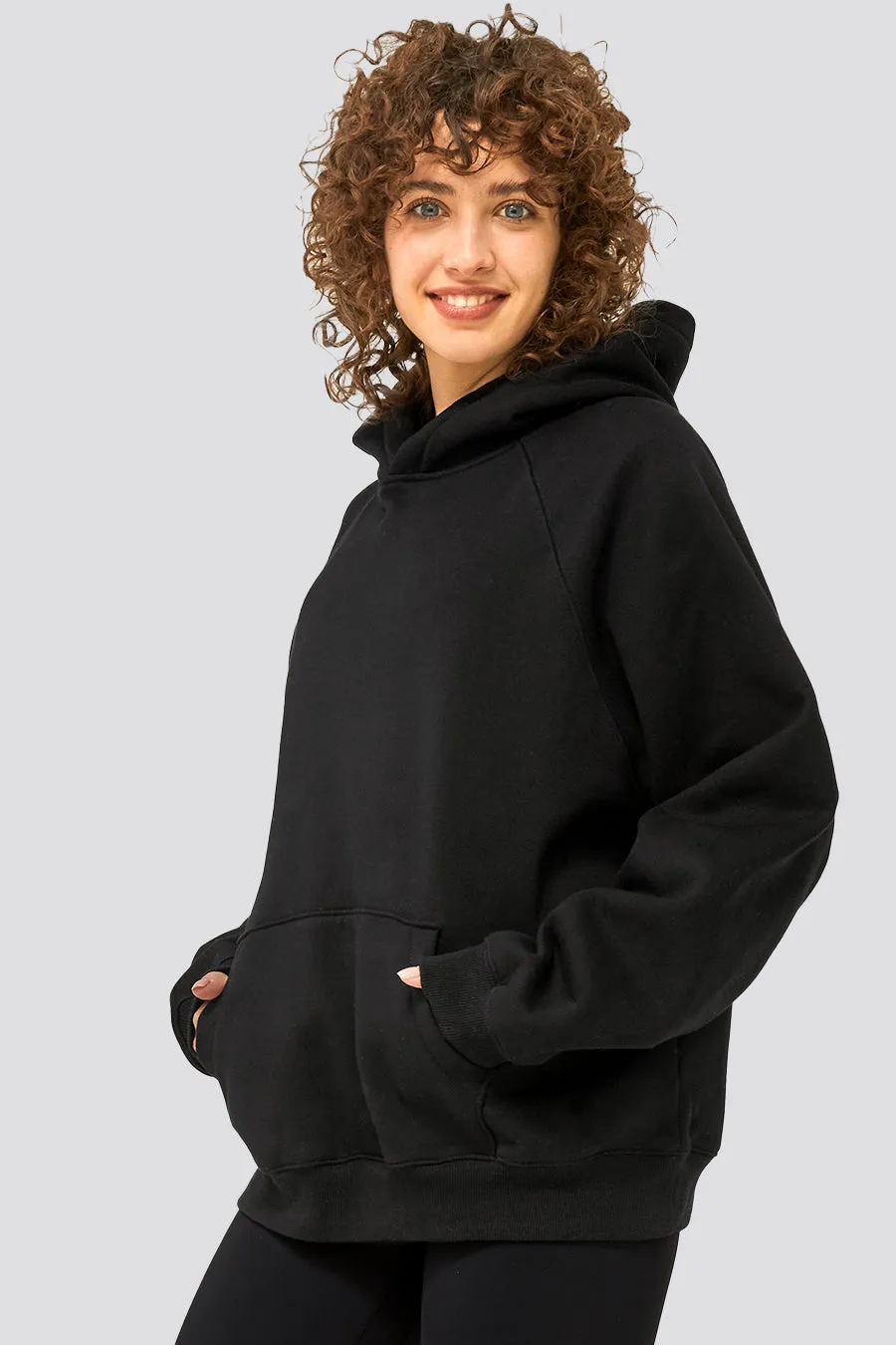 Long-Sleeve Loose Active Hoodie