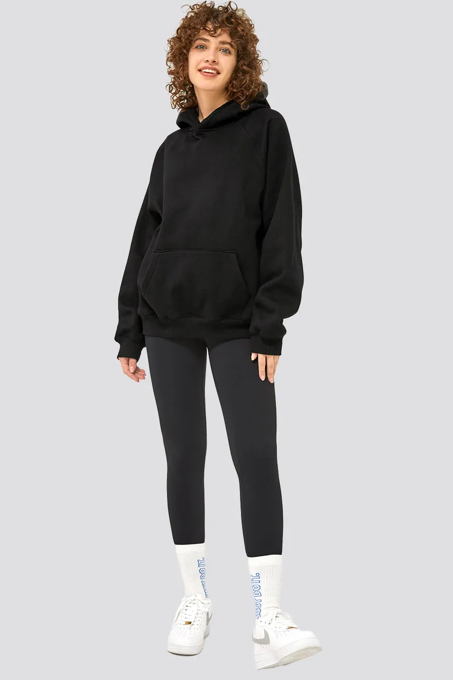 Long-Sleeve Loose Active Hoodie