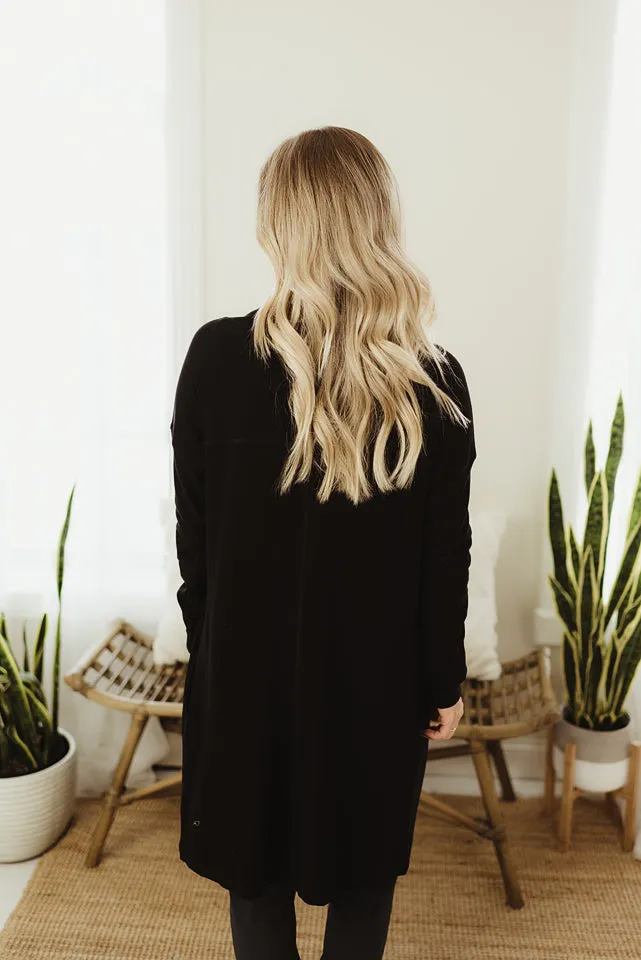 Longline Open Cardigan