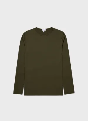 Men's Long Sleeve Classic T-shirt in Pine Green