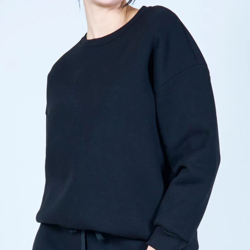 Minimalist crew neck sweatshirt wholesale