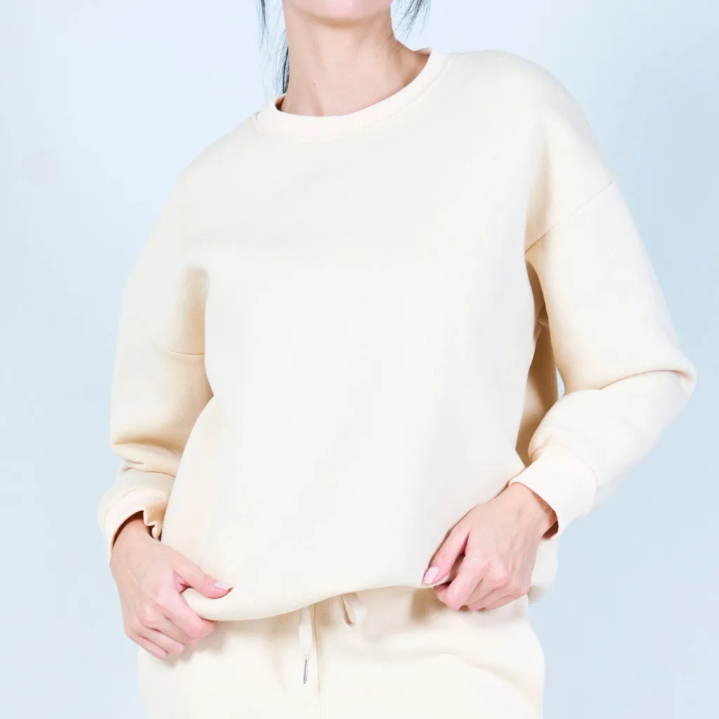 Minimalist crew neck sweatshirt wholesale