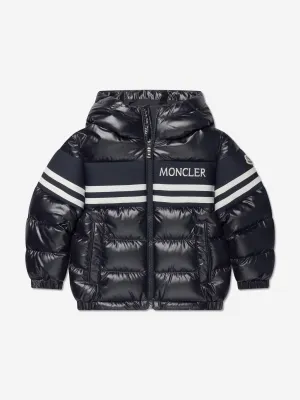 Moncler Enfant Boys Down Padded Mangal Jacket in Navy