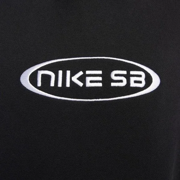 Nike SB Embroidered Oval Graphic Skate Hoodie Black