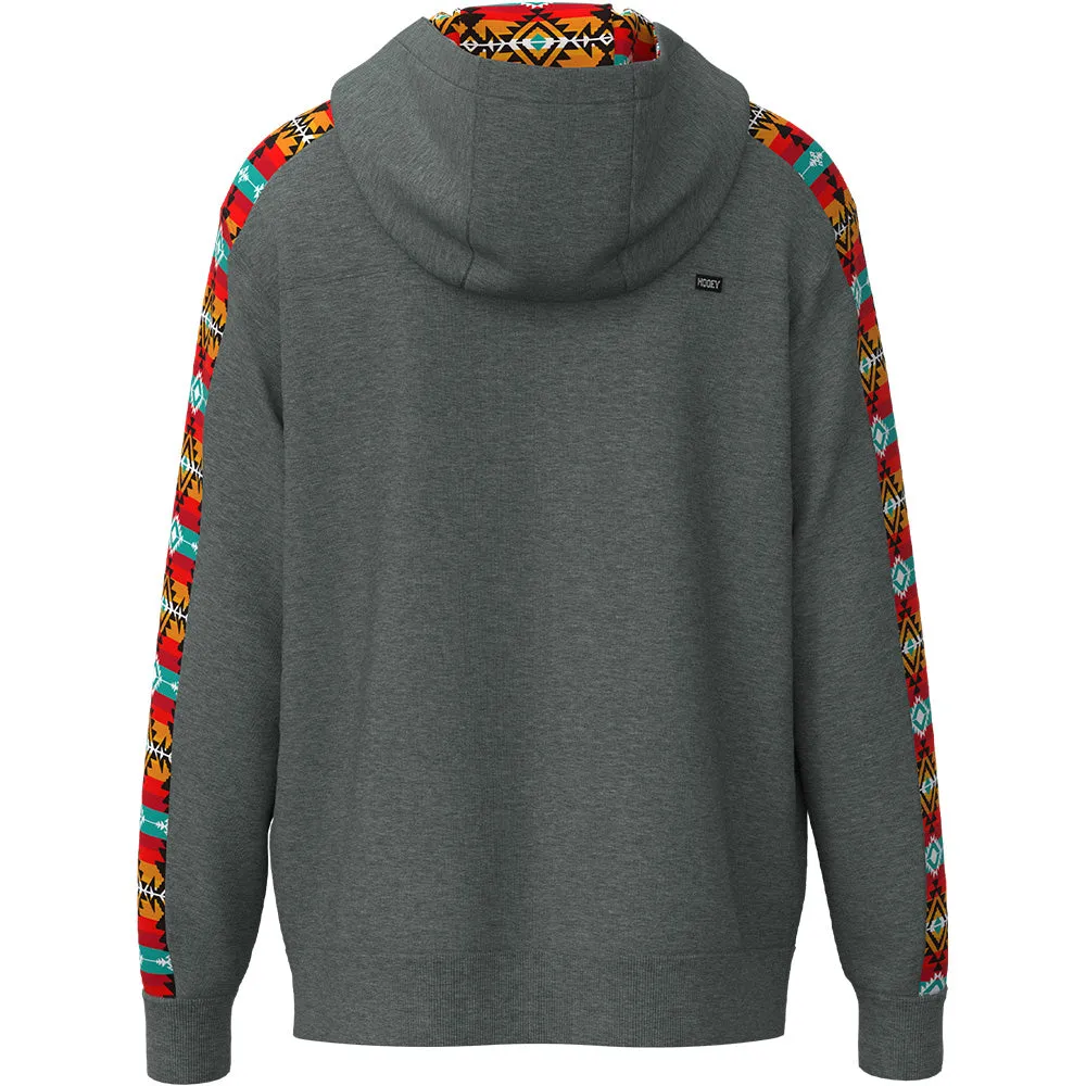 "Canyon" Grey w/Orange Aztec Roughy Hoody