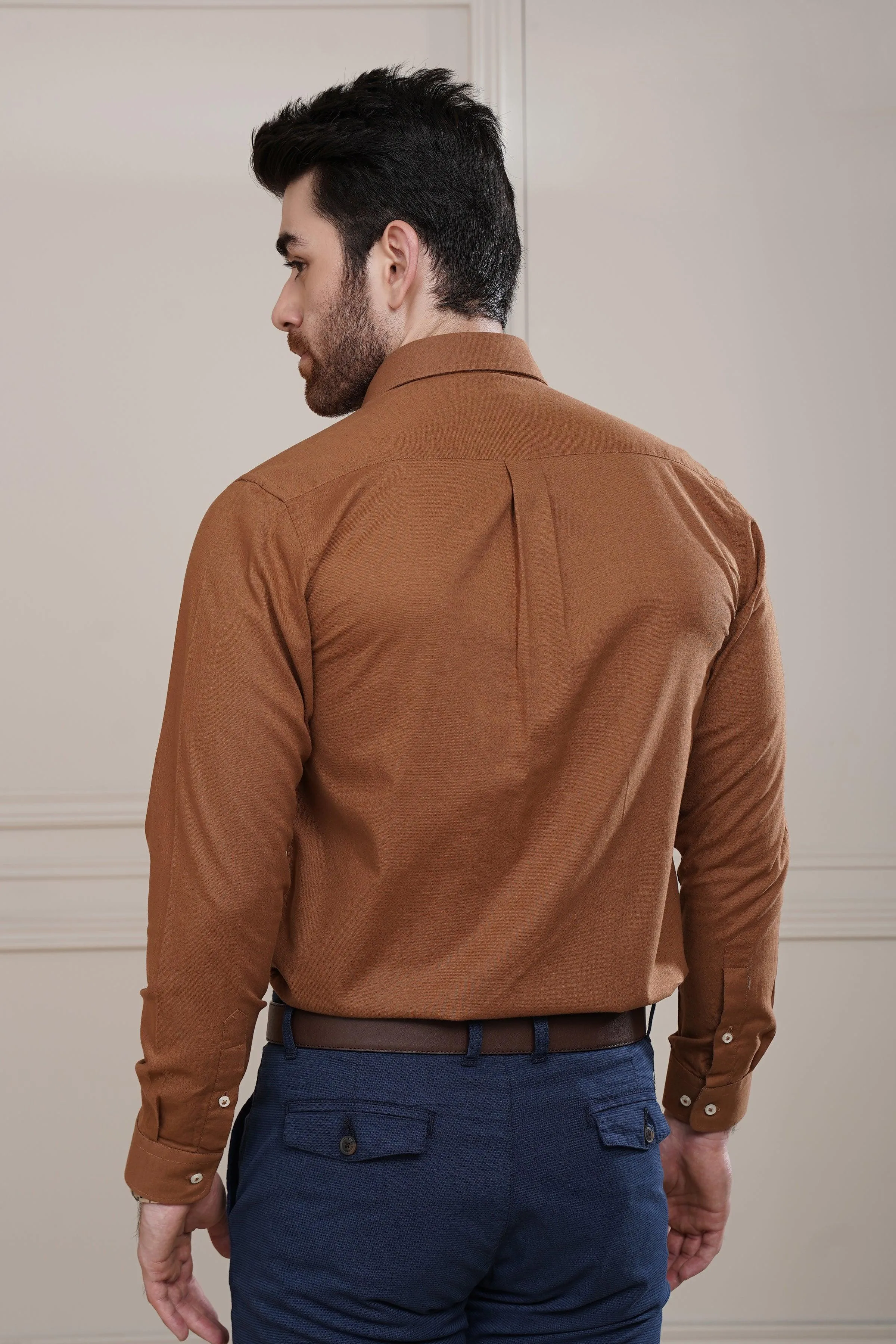 SMART SHIRT CARAMEL BROWN