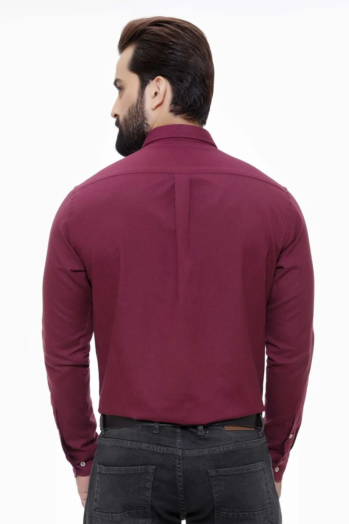 SMART SHIRT FULL SLEEVE BUTTON DOWN MAROON