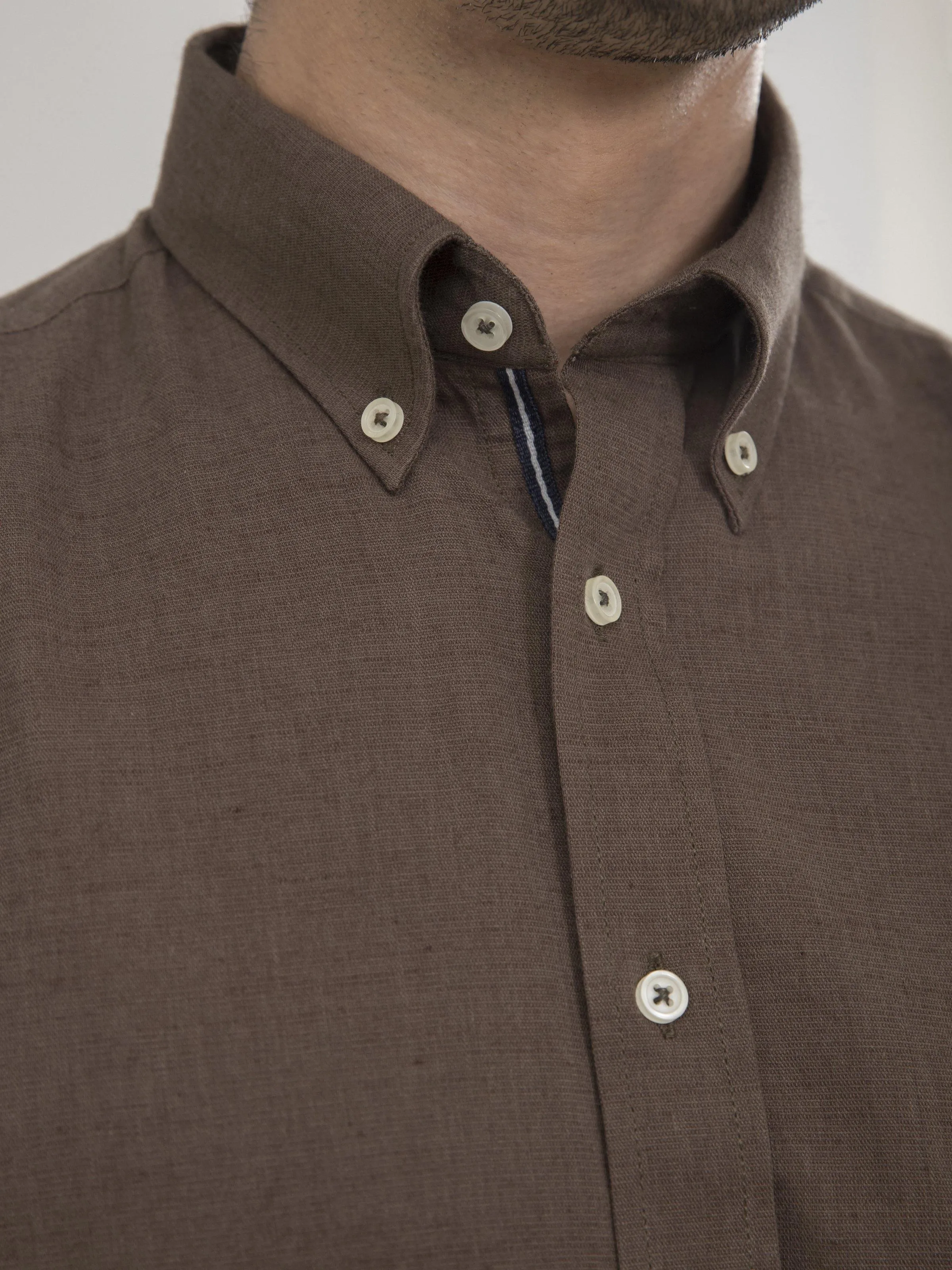 SMART SHIRT FULL SLEEVE GREEN KHAKI