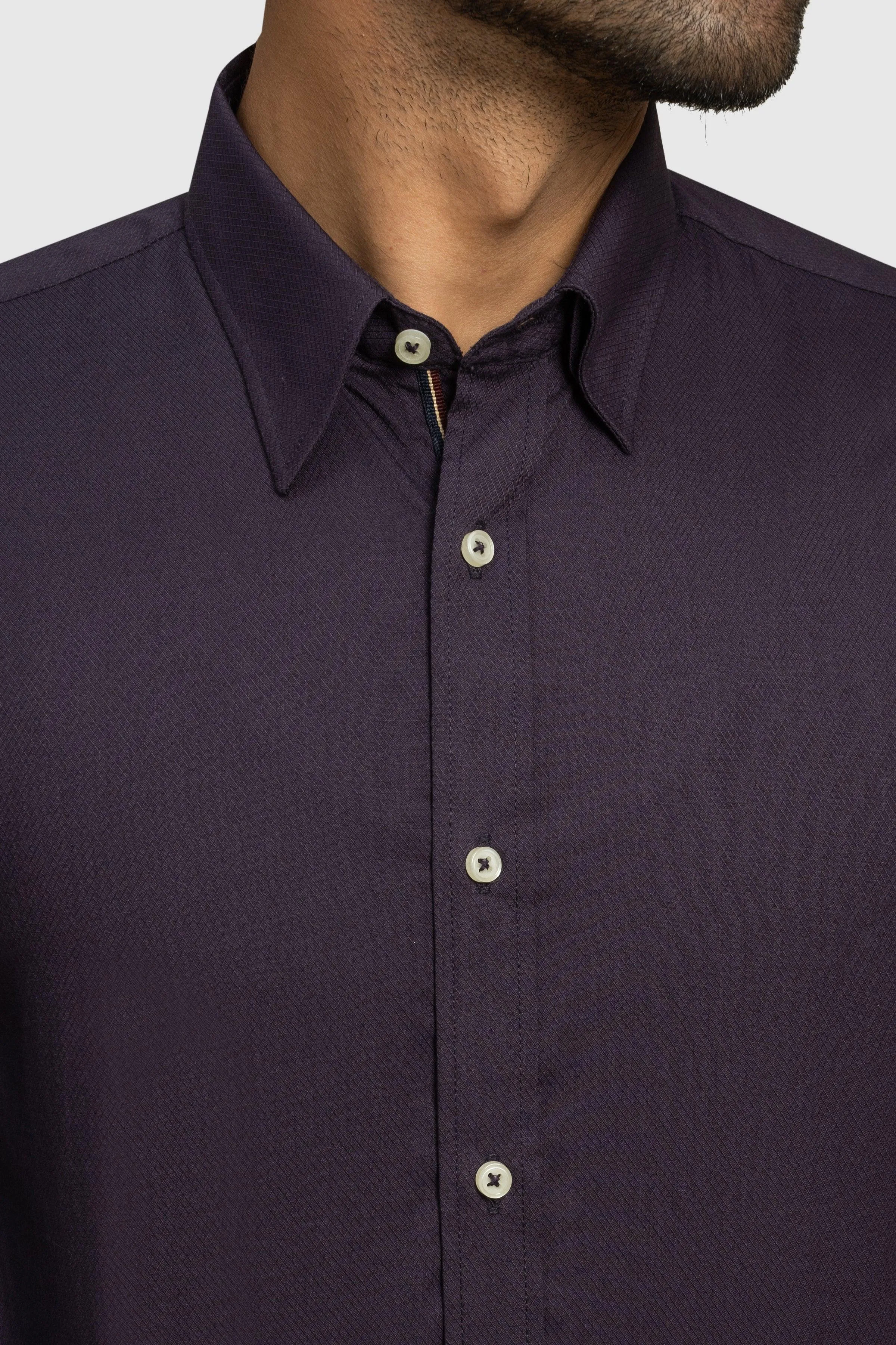 SMART SHIRT PLUM