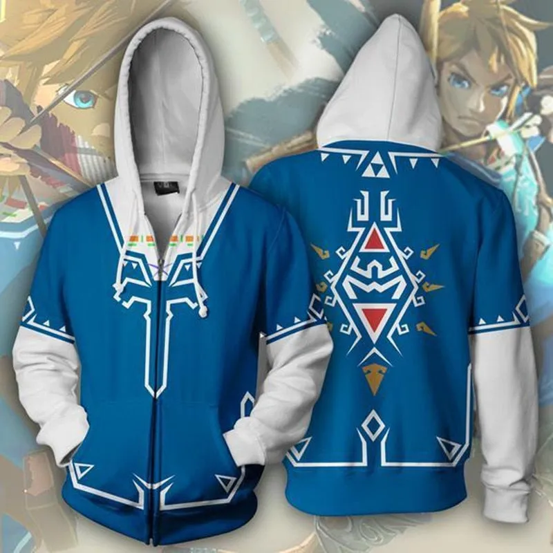 The Legend of Zelda 3D Printed Hoodie Sweatshirt Boys Girls Casual Outerwear Jacket Coat Teen Clothes