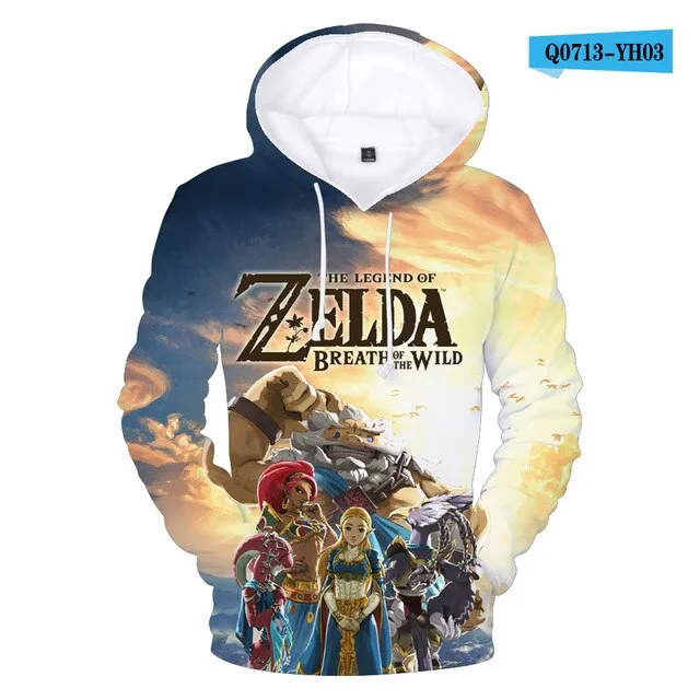 The Legend of Zelda 3D Printed Hoodie Sweatshirt Boys Girls Casual Outerwear Jacket Coat Teen Clothes