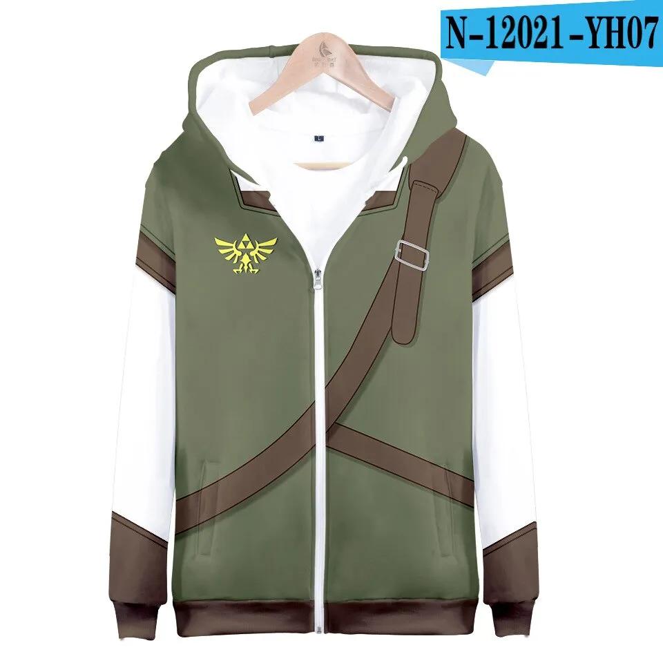 The Legend of Zelda 3D Printed Hoodie Sweatshirt Boys Girls Casual Outerwear Jacket Coat Teen Clothes