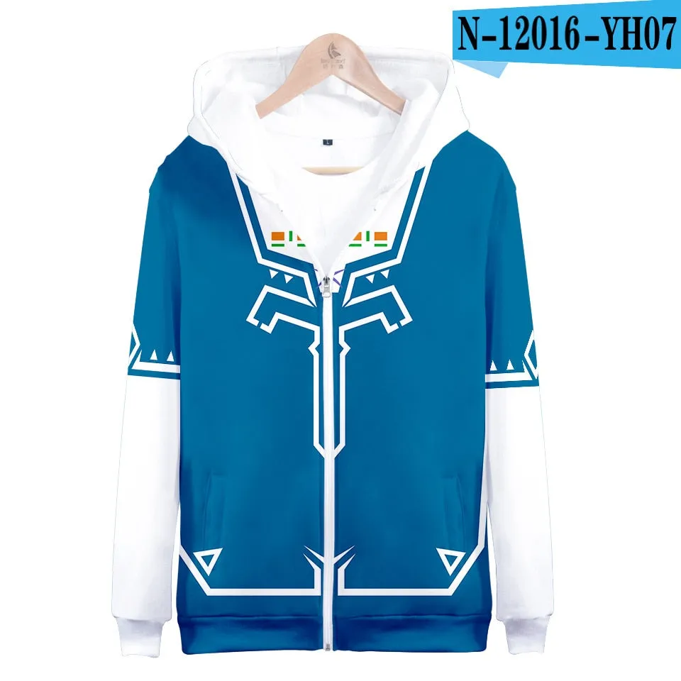 The Legend of Zelda 3D Printed Hoodie Sweatshirt Boys Girls Casual Outerwear Jacket Coat Teen Clothes