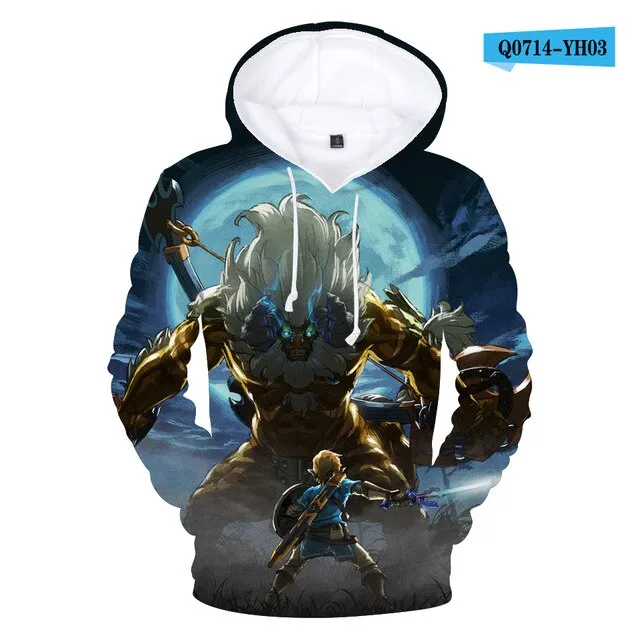 The Legend of Zelda 3D Printed Hoodie Sweatshirt Boys Girls Casual Outerwear Jacket Coat Teen Clothes