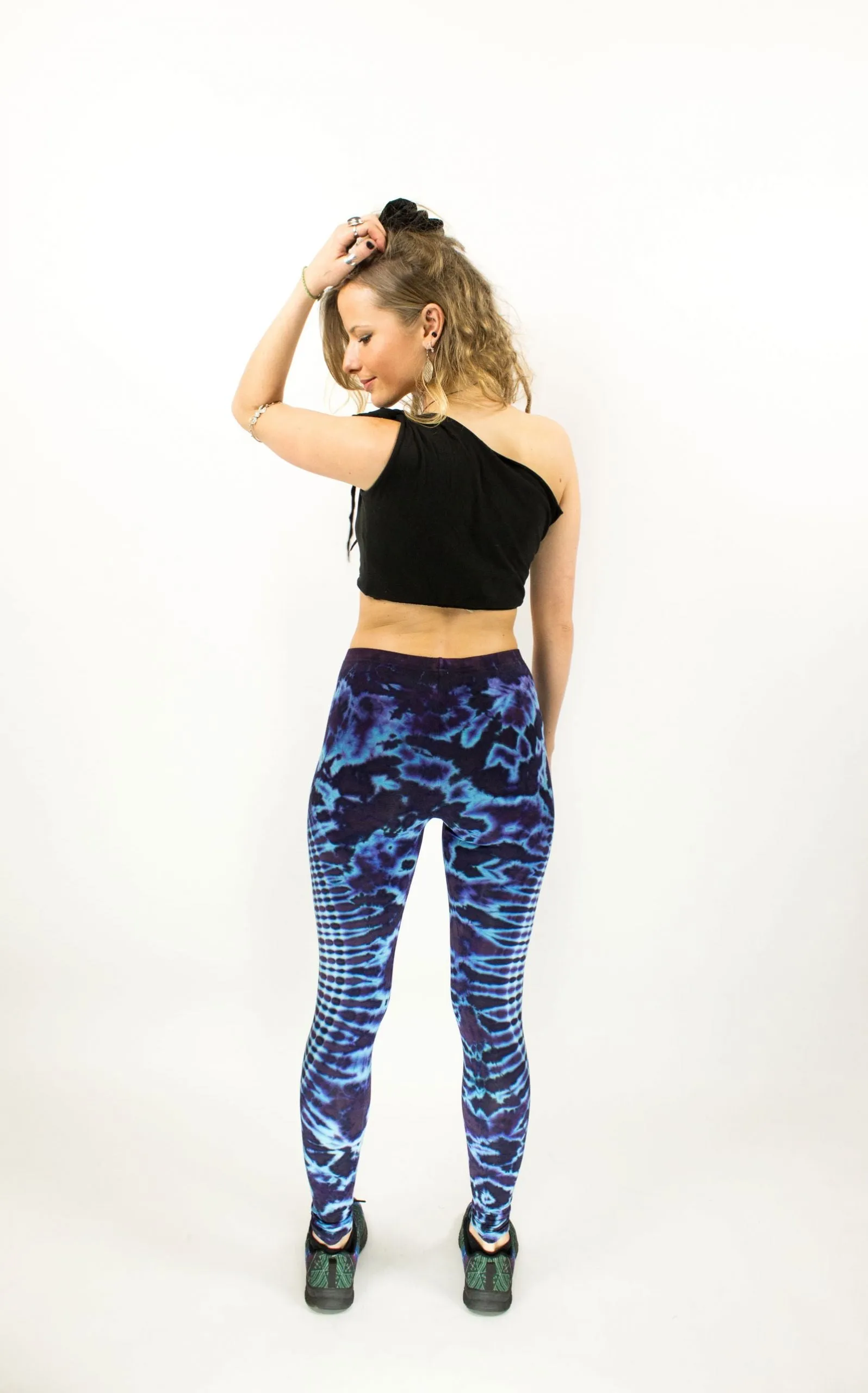 TIE DYE LEGGINGS PURPLE/BLUE