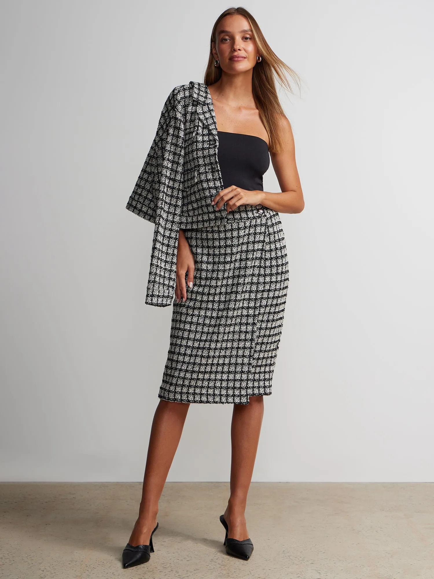 Tweed Pencil Skirt