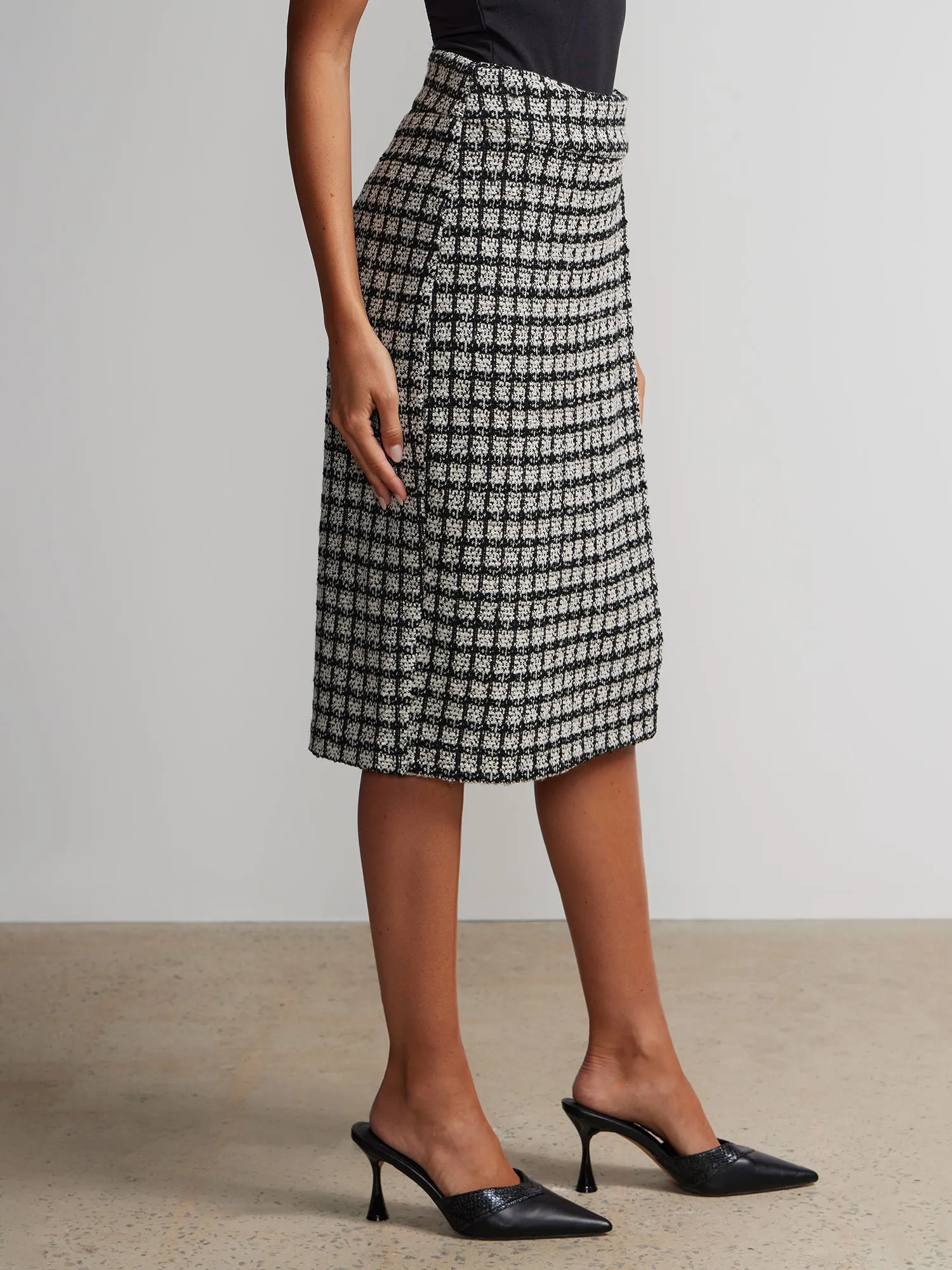 Tweed Pencil Skirt