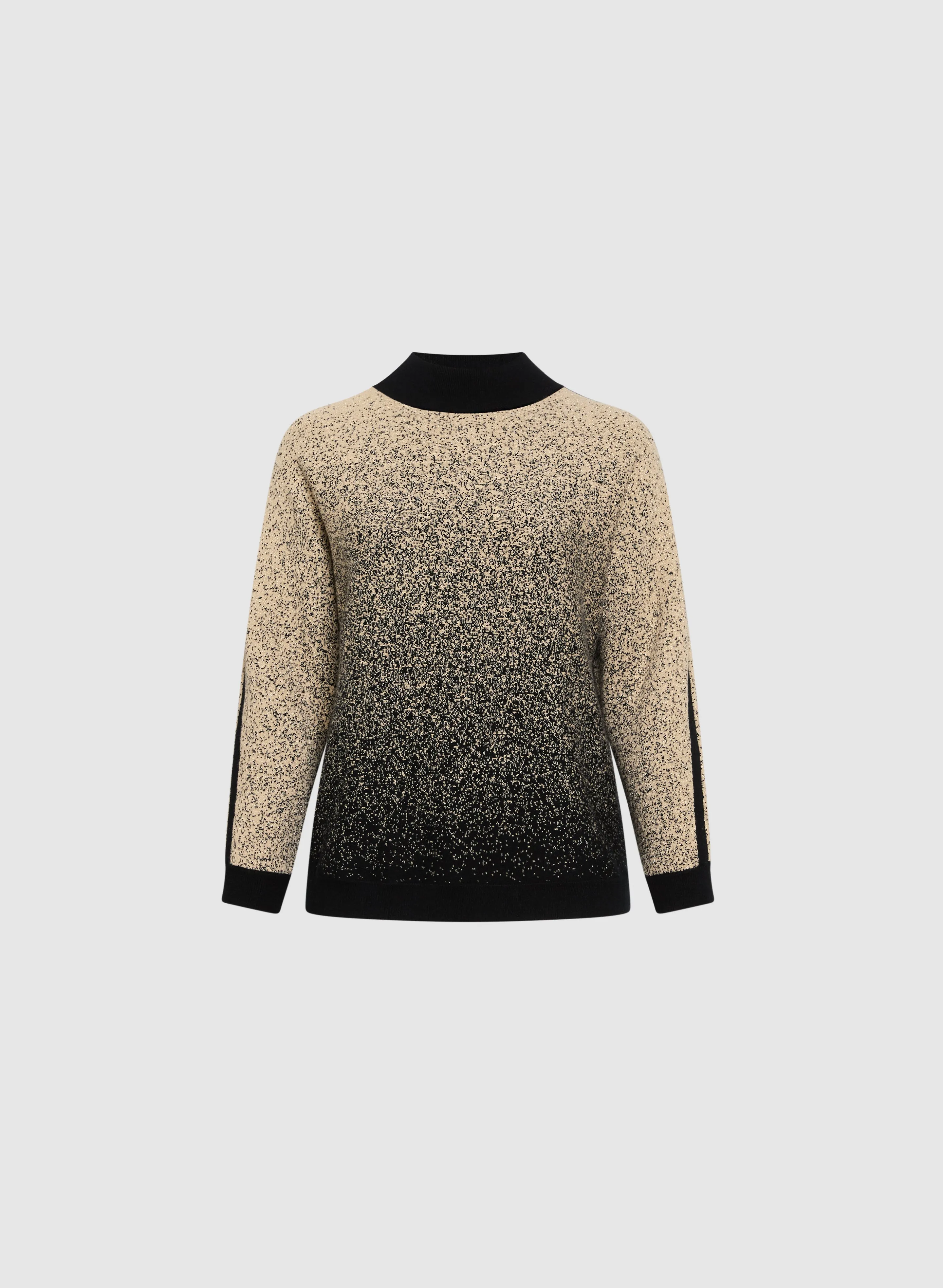 Two-Tone Lurex Sweater