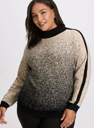 Two-Tone Lurex Sweater