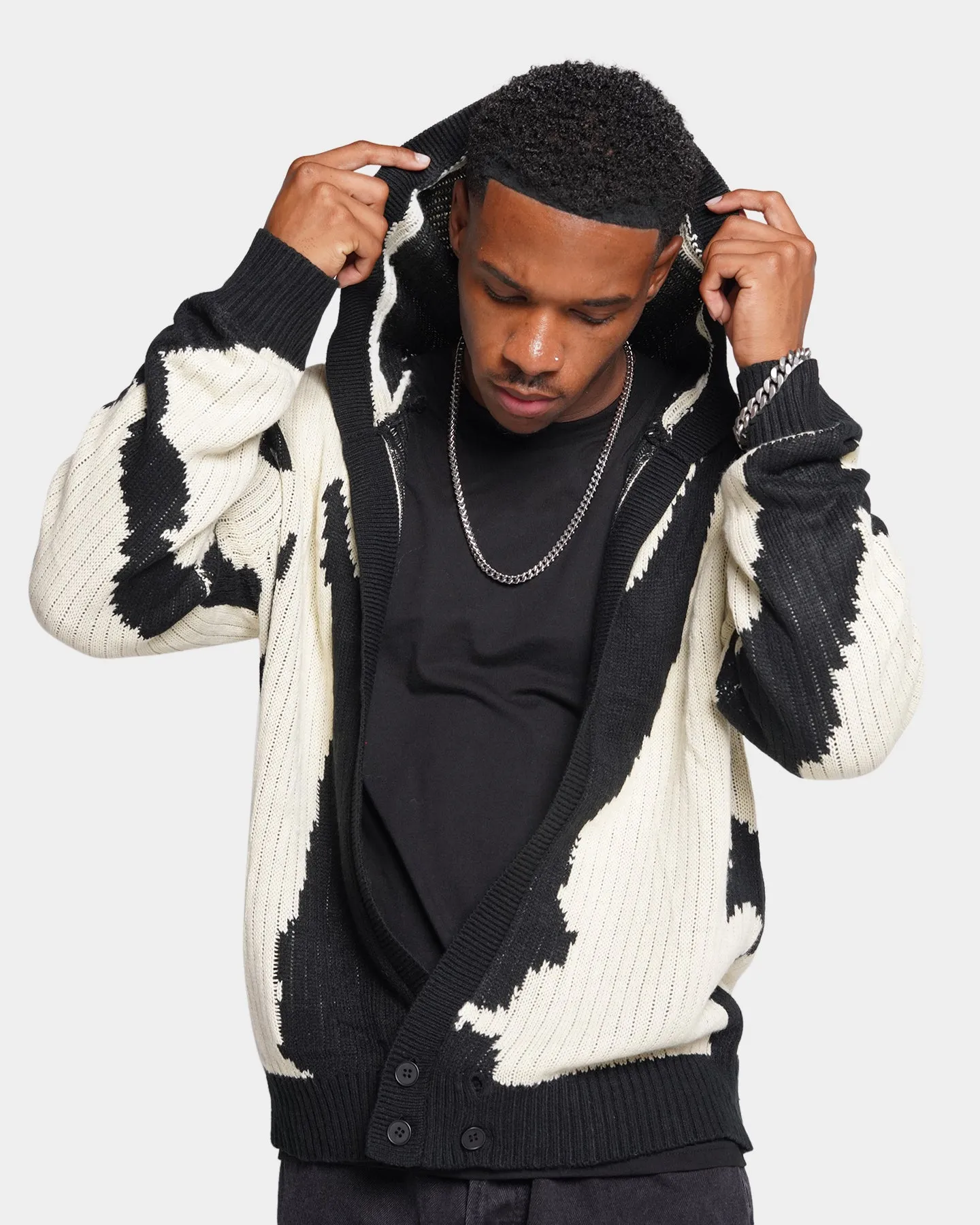 XXIII Zenra Cardigan Black/White