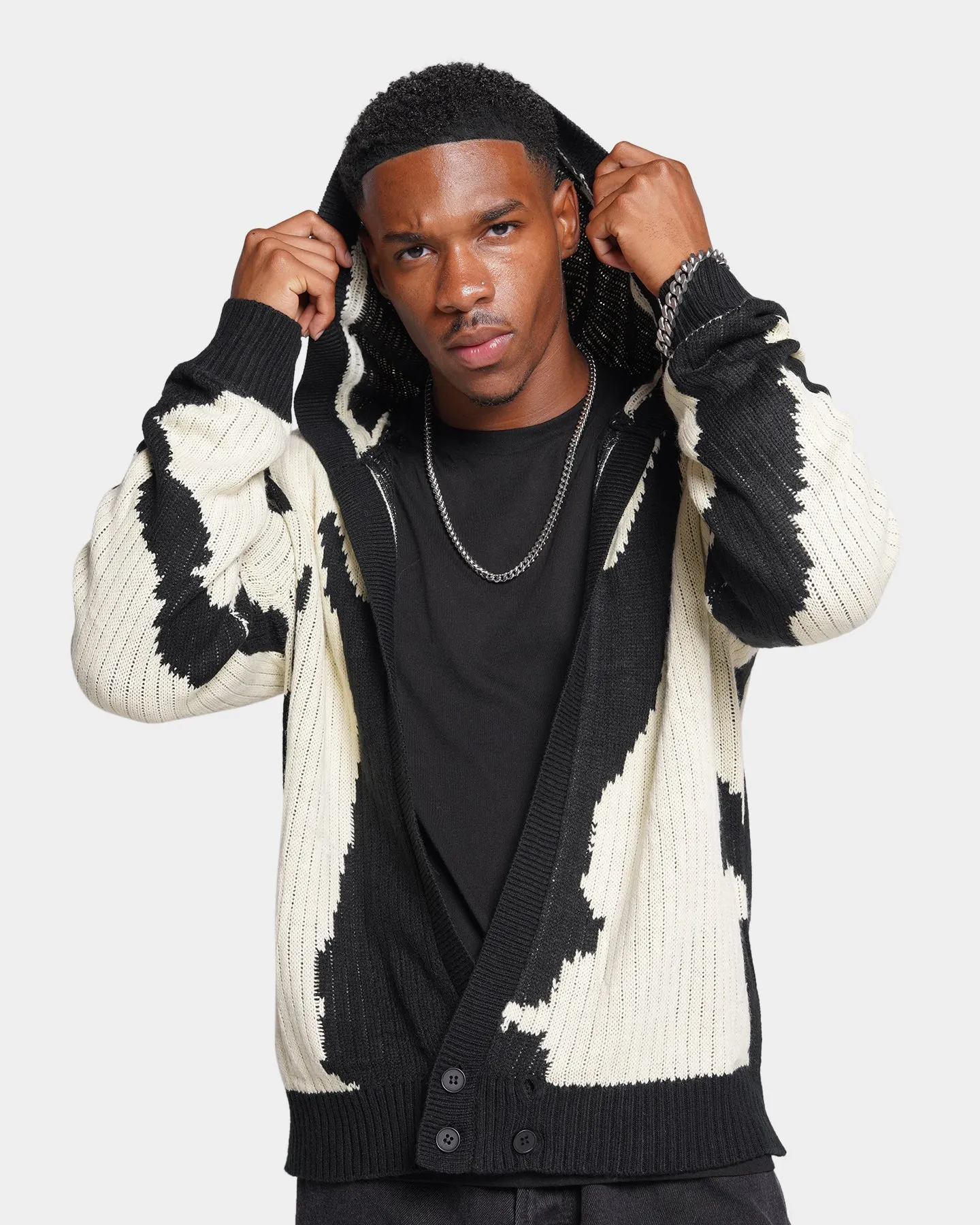 XXIII Zenra Cardigan Black/White